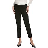 Anne Klein Womens Hollywood Straight Ankle Pant, XL, Black
