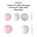 Pococo Premium Baby Shower Decorations for Girl: Party Supplies 55 Pieces Pink, White, Gray Extra Large Kit Includes 