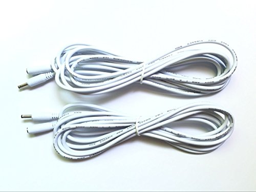 Happyi 2pcs Universal Extension Cable compatible for indoor IP Camera Foscam FI8918W FI8910W FI8916W Power Ac Adapterï¼ˆ10feet,Whiteï¼‰