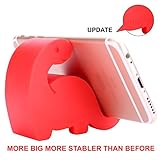 Plinrise Update New Dinosaur Shape Cute Cell Phone Mounts Candy Color Creative Ipad Set Material of Silica Ge, Size:2.8