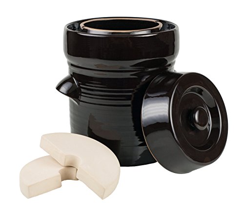 Paderno World Cuisine Ceramic Fermentation Pot, 5 Liter