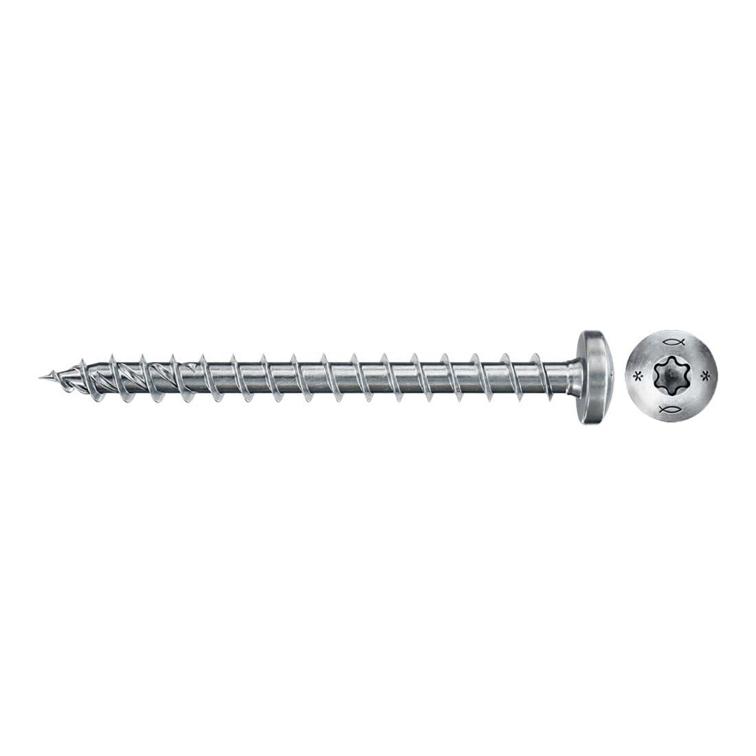 fischer PowerFast II PTF 3.5 x 20, Chipboard Screw (200 Pieces) Fully Threaded, Pan Head with Inner Star, Screw for Woodworking, Reduces Screwing Resistance & Screwing Time — image 1