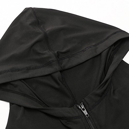 image for Tailloday Woman's Active Yoga Sweatshirt Full Zip Fitness Compression 