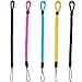 YOUOWO 5 Pack Nylon Color Wrist Lanyards For USB Flash Drive Cell Phone Key Ipod Mp3 Mp4 ID Card Badge and Other Small Electronic Devices (Black Purple Yellow Blue Pink)