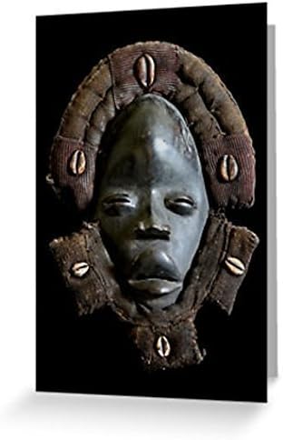 African Art Greeting Card / Dan Deangle Face Mask / Blank Inside / Original Fine Art Photography
