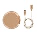 Ted Baker Luxury Wireless Charger, Connected Real Leather Wireless Charger with Fast Charge Capability USB-C Braided Cable Included (1M) - Jamilo