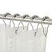 Amazer Decorative Shower Curtain Hooks, Shower Curtain Hooks Rust Proof Stainless Steel Shower Curtain Hooks, Shower Hooks for Shower Curtain Bathroom 12PCS, Matte Nickel