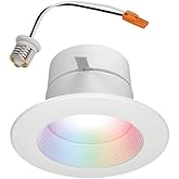 HALO 4" Smart Wi-Fi® Recessed LED Light Powered by WiZ Pro, Dimmable Full Color w/SpaceSense® Motion, Smart Home Ready - RL4069WZRGBWWHR