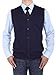 Luciano Natazzi Men's Pullover Vest Buttoned Cotton Sweater Relaxed Fit