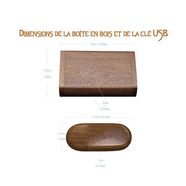 USB-Stick, 32 GB, aus Holz, oval, mit Geschenkbox, USB3.0, JBOS Holz, 32 GB, Gig-Stick Thumb Drive Jump Drive für… – Bild 6