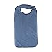 DMI Terry Cloth Adult Bib for Eating, Bibs for Men & Women, Adult Bibs for Eldery, Mealtime Clothing Protector, Washable, Blue
