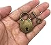 Hyamass 3 Pack Small Bear Head Vintage Antique Padlocks with Keys (Bronze)