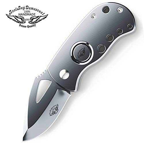 Best.Buy.Damascus1 Pocket knife 440c Steel Folding Knife Pocket knife