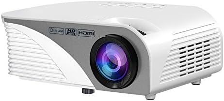 Home Theater Projector, Rademax Portable Mini Multimedia Projector Outdoor/Indoor Video Home Theater 1200 Lumens Support 1080P HD with Speaker via USB Drive TV Game Laptop Smartphone Tablet