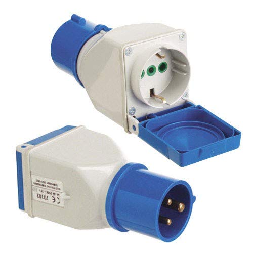 Wolfpack - Cetac-schuko Simple Industrial Adaptor. 2 Piece Plug with Lid - Image 4