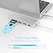 LENTION USB C Hub with 3 USB 3.0 & SD/Micro SD Card Reader Compatible Iphone15, 2023-2016 MacBook Pro, New Mac Air/iPad Pro/Surface, More, Stable Driver Certified Type C Adapter (CB-C15, Silver)
