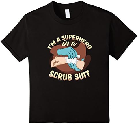 unisex-child I'm a Superhero in a Scrub Suit 10 Black