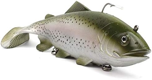 HoganeyVan Huge Fishing Lure Speckled Fish Bait Soft PVC Lure Deep Sea Ocean Boat