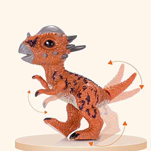 Dinosaur Hatching Egg, Surprise Growing Dino Egg Toy Mini Stygimoloch Dinosaur Figures Inside with LED Light, Music, Lifelike Hatching Sound