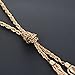 Lariatneck Long Tassel Necklace Y Shaped Adjustable Knot Chain Tassel Pendant for Women