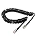 SNANSHI Telephone Cord Handset Cord Telephone Handset Coiled Cord Cable Telephone Spiral Cable 6ft Black