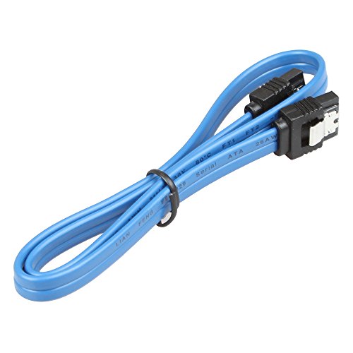LIANSHU 6Pack Straight SATA III Cable 6.0 Gbps L=24 Inches (6Pack Blue)