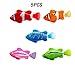 Bao Sheng@ [5 Units] Flashy Electronic Pets Toy Robot Fish Swimming Diving Electric Turbot Clownfish (DZY-X5)