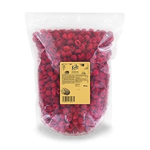 KoRo – Gefriergetrocknete Himbeeren 500 g – 100 % Himbeeren ohne Zusätze – Hoher Ballaststoffgehalt – Fruchtig…