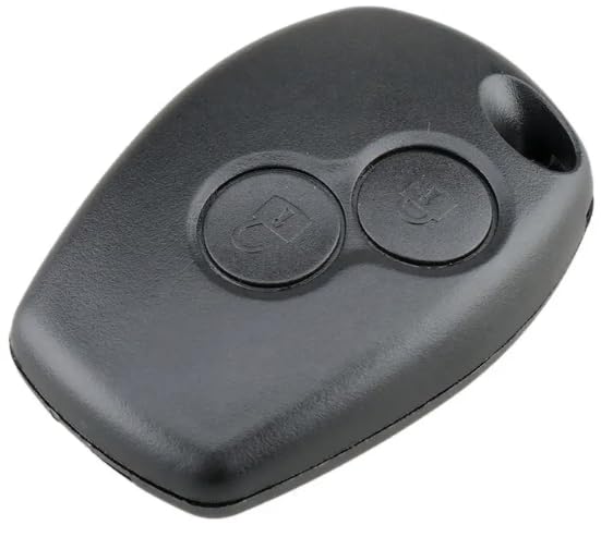 OGGIPRO 2 Button Key Case without Blade Compatible with Renault Clio 3, Twingo 2, Master 3, Kangoo 2, Trafic and Modus | Remote Control Car Key Shell