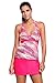 Womens Swimsuit Halter Tankini Top and Skort Bottom Set bathing suits