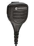 Motorola Original OEM PMMN4013 PMMN4013A Remote Speaker Microphone with 3.5mm Audio Jack, Coiled Cord & Swivel Clip, Intrinsically Safe