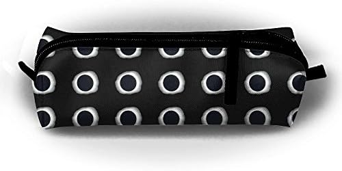 Total Solar Eclipses 2017 Student Portable Zipper Canvas Pen Pencil Case Buggy Bag Travel Multifunction Cosmetic Bags Brush Pouch