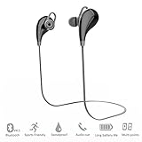 Bluetooth Headphones,Amicool 4.1 Wireless Sport Earbuds Stereo Earphones, Noise Cancelling Headset with Mic for Smartphones Bluetooth Devices (Black)