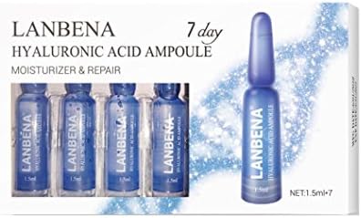 Pausseo New A Box of 7 Small Bottles Filling Hyaluron Topical Serum Face Lift Vitamin Serum Hyaluronic Acid Liquid Moisturizing Anti Wrinkle Anti Aging Formula 1.5ml