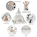 OlarHike Teepee Play Tent for Kids, Girl and Boy, Durable Baby Toddler Tents with Window, Colorful Lights, Flag, Carpet, Non-Slip Base