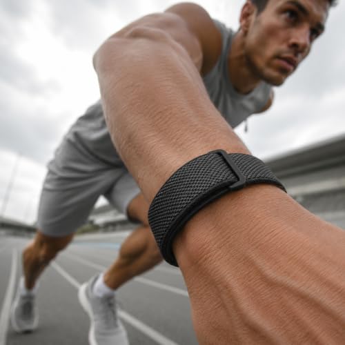 Nylon Band Compatible with Google Fitbit Air, Breathable Replacement Strap with Plastic Buckle, Micro-Adjustable Performance Loop for Screenless Fitness Tracker