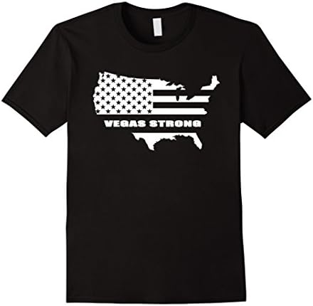Mens Vegas Strong T Shirt Large Black