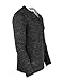 ZIMEGO Men's Henley T Shirts – Long Sleeve Double Layer Neck and Hem Active Casual Fashion Tees Tops ZG-ZGLS247 Black L