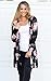 ECOWISH Womens Boho Irregular Long Sleeve Wrap Kimono Cardigans Casual Coverup Coat Tops Outwear Black2 XL