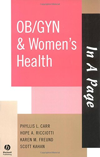 In A Page Ob/Gyn & Women's Health: 9781405103800: Medicine & Health ...