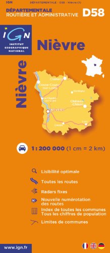 Nievre, 58 (French Edition) by Institut Geographique National