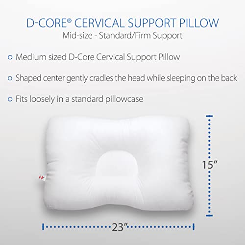 Core Products DCore Cervical Support Pillow, Standard Firm, Midsize