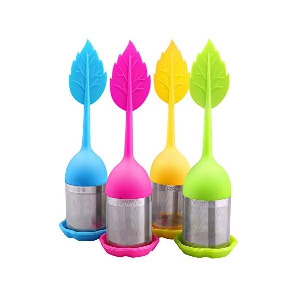 thumbnail image 2 of Extra Fine Mesh Stainless Steel Tea Infuser With Silicone Lid – Round, Dishwasher Safe 2 of 4