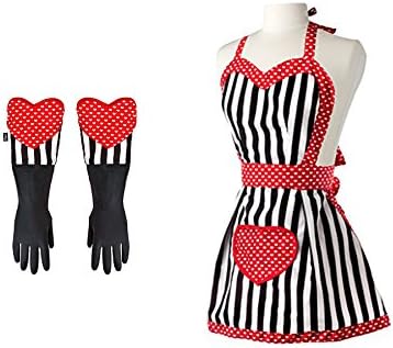 Viagr Lulu Romantic Apron and Matching Gloves