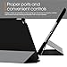 rooCASE iPad Mini 4 Case, Optigon Lightweight Slim Shell Trifold Case Stand with Auto Sleep/Wake Function for Apple iPad Mini 4 (4th Generation, 2015 Release), Black