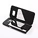 W7ETBEN Galaxy S7 Edge case,Hidden Back Mirror Wallet Case with Stand Feature and Card Holder for Samsung Galaxy S7 Edge G9350 (Black)