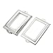 uxcell a15123000ux0431 Metal 105x 60mm File Drawer Tag Label Holder Name Card Frame 8pcs (Pack of 8)