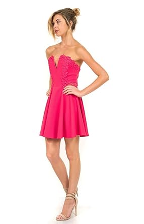 dark pink cocktail dress