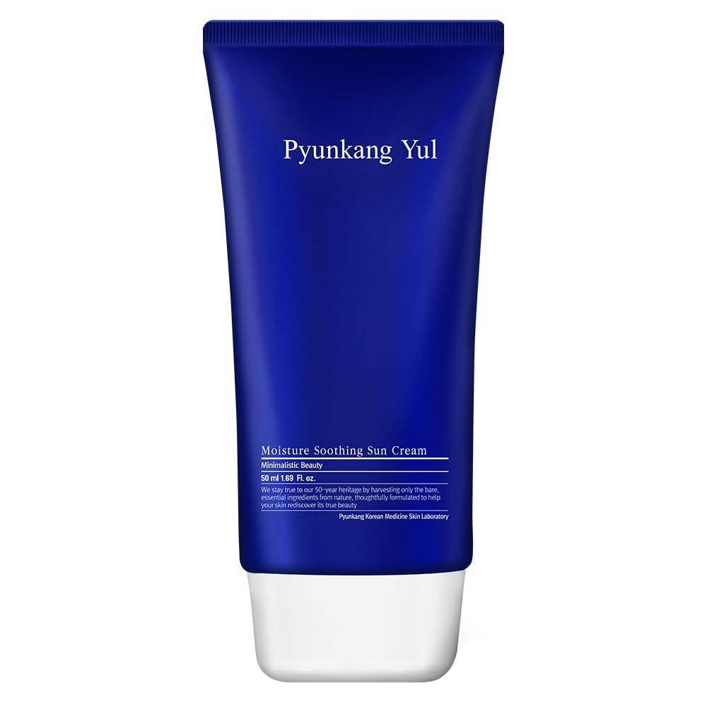 [PKY] Pyunkang Yul Moisture Soothing Sun Cream, Broad Spectrum SPF 50 Safe Hybrid Sunblock, Reef Safe, No White Cast, Korean Skincare (1.7 Fl. Oz, 50ml)