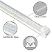 (Pack of 8) FTUBET LED Shop Light, 8FT 120W 13000LM 6000K, Cold White, V Shape, Clear Cover, Hight Output, Linkable Shop Lights, T8 LED Tube Lights, LED Shop Lights for Garage 8 Foot with Plug,